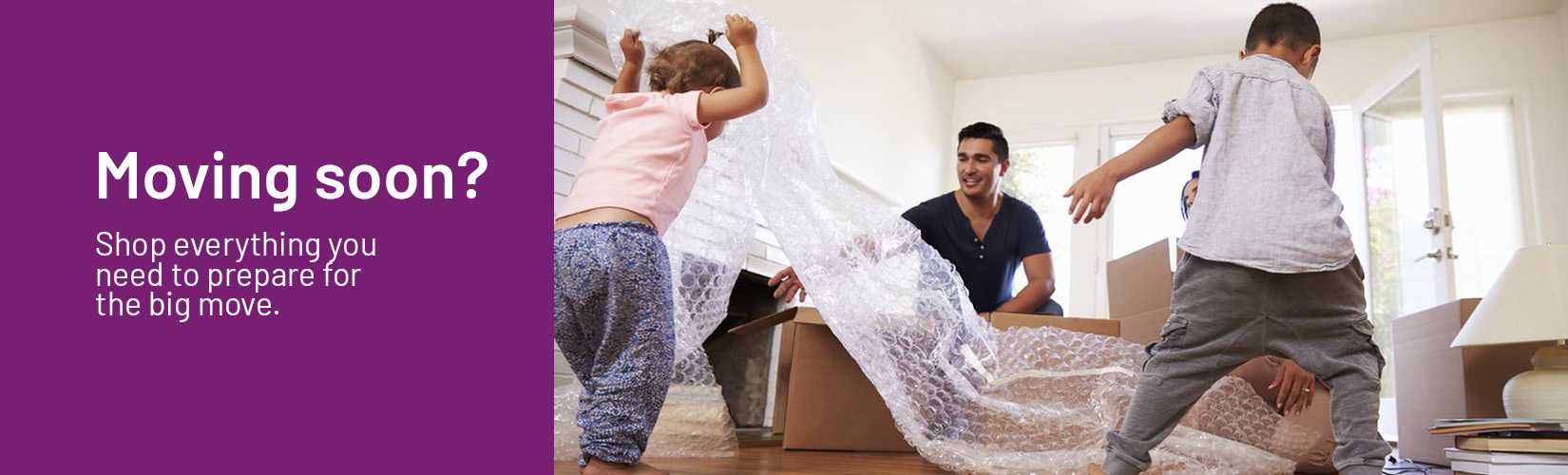 Wrapping Moving house packs and bubble wrap Argos
