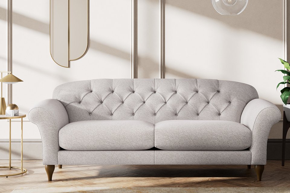 Cream made to ordert habitat sofa.