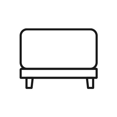 Habitat made to order footstool.