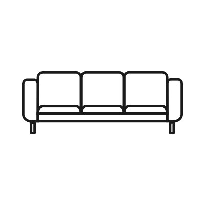 Habitat made to order 3 seater sofa.