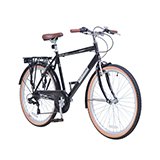Cross 26" Mens Hybrid Bike - Black.