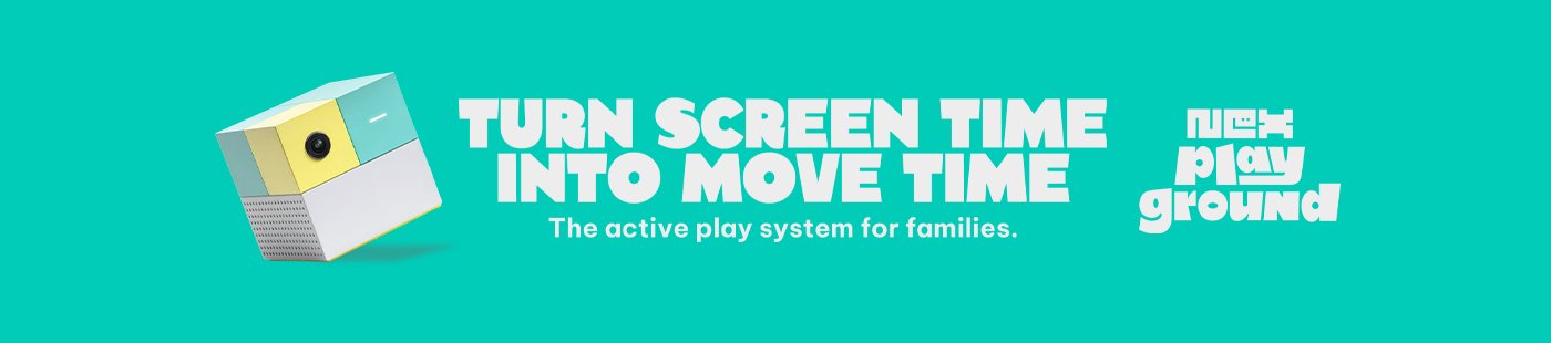 Nex Playground. Turn screen time into move time. The active play system for families.