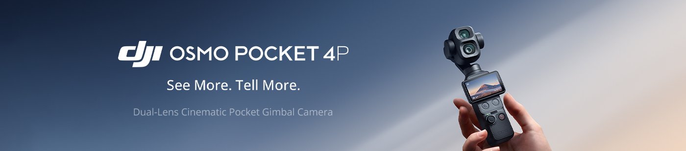 DJI. Osmo Pocket 4P. See more. Tell more.