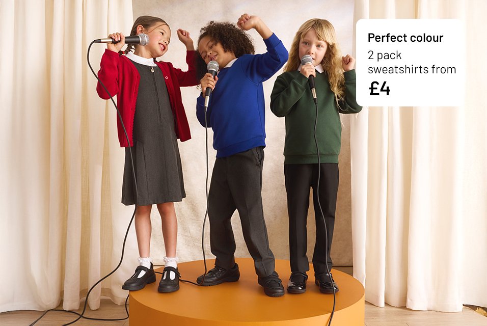 Jumpers & sweatshirts. Perfect colour - fabrics made using advance dyestuffs which maintain colour to 20 label washes.