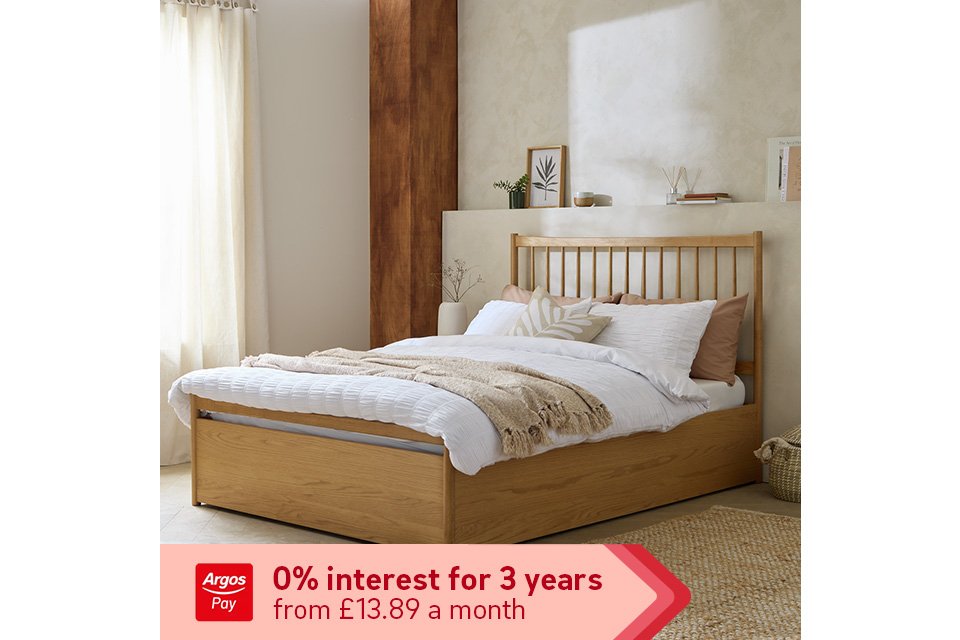 With Argos Pay, it's possible. ^Argos Pay Representative Example Representative 34.9% APR (variable), 34.95% PA purchase rate (variable), £1,200 assumed credit limit*. Shop now.