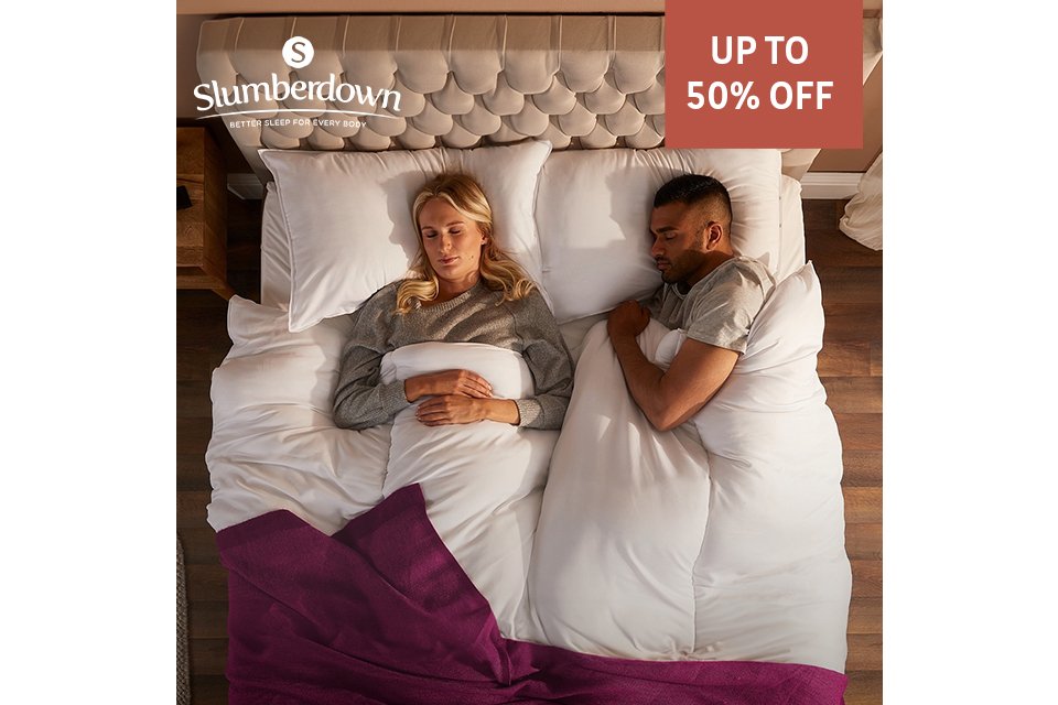 Save up to 50% on selected Slumberdown.