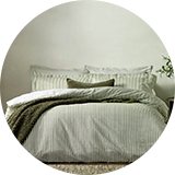 Branded bedding.