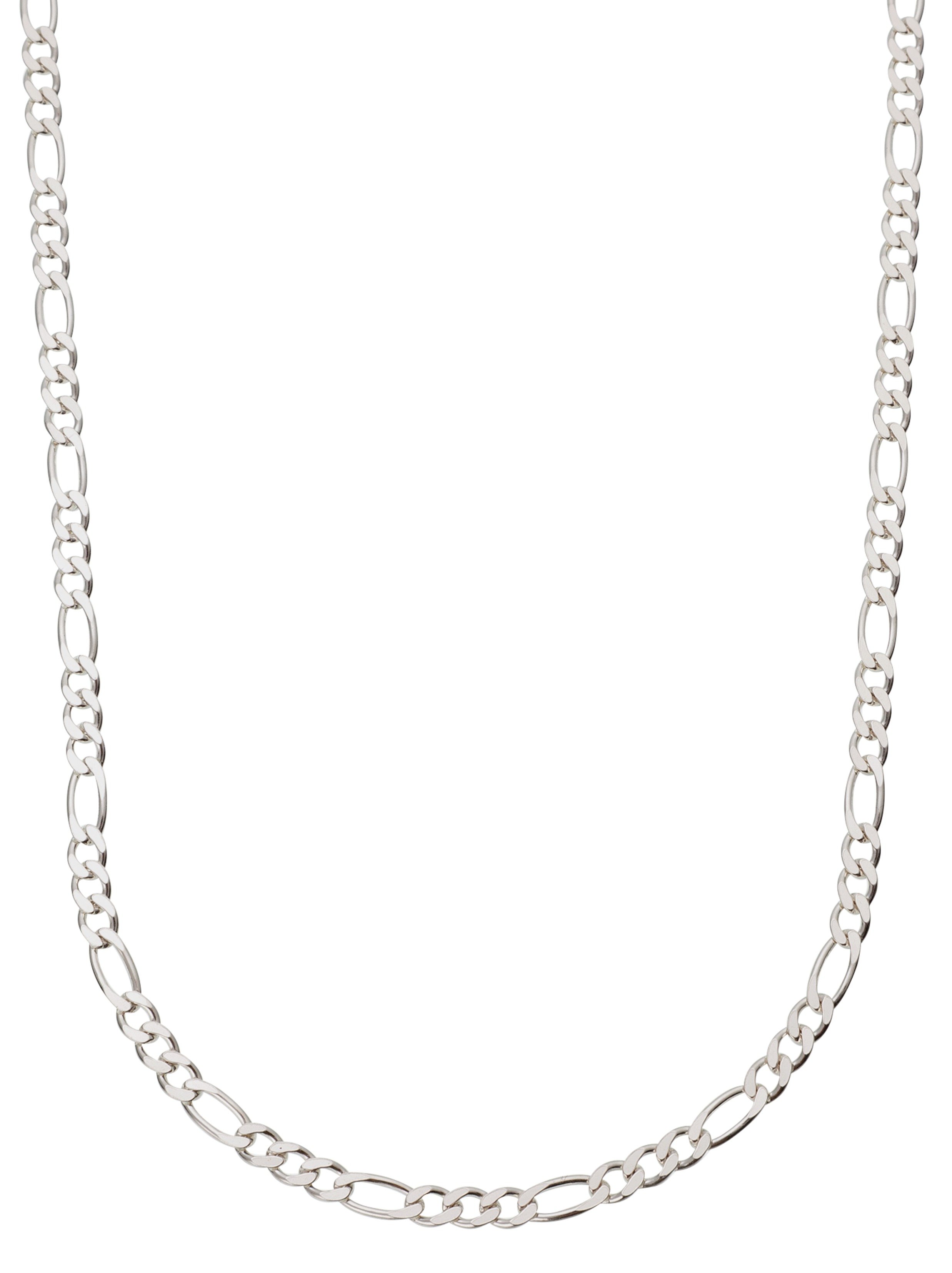 Revere Sterling Silver Solid Diamond Cut Figaro Chain