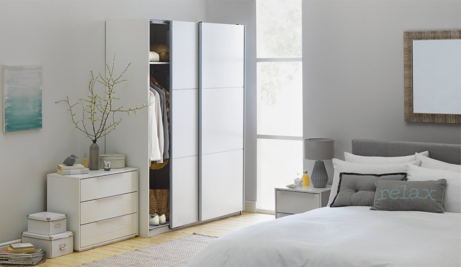 Hygena Bergen 2 Door Medium Sliding Wardrobe Reviews