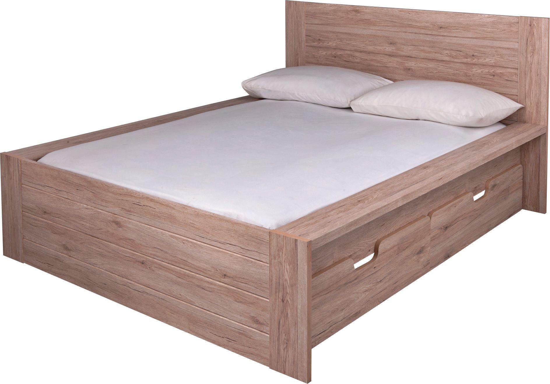 Argos Home Seattle Double 2 Drawer Bed Frame - Warm Oak