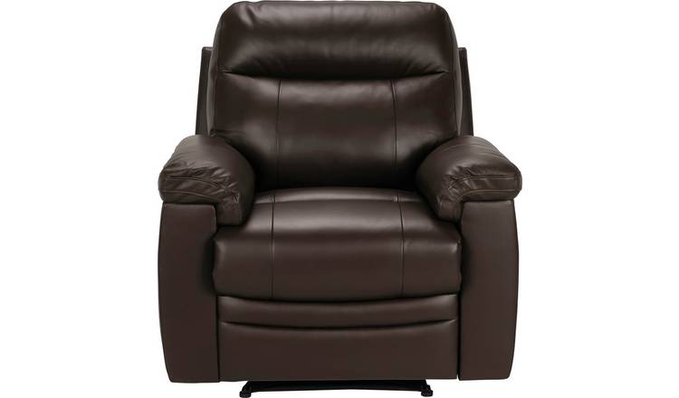 Leather recliner best sale chair argos