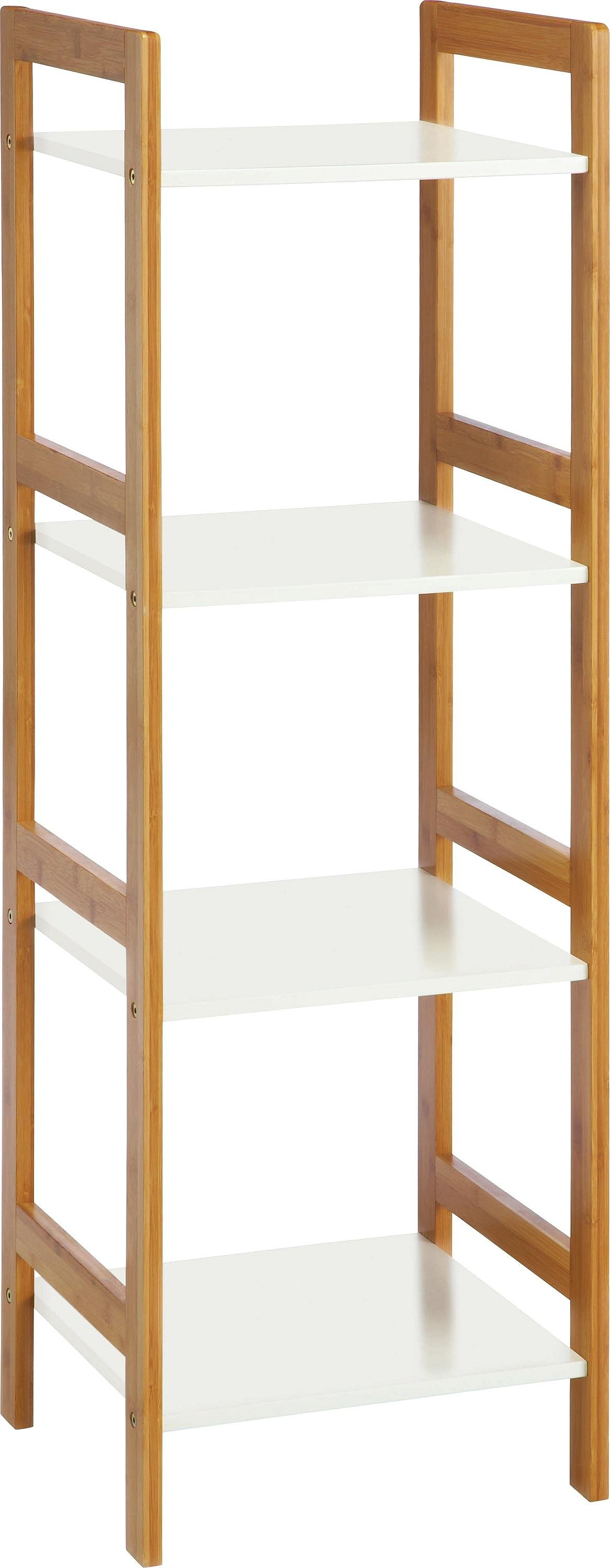 Habitat Drew 4 Shelf Bamboo Shelving Unit - White