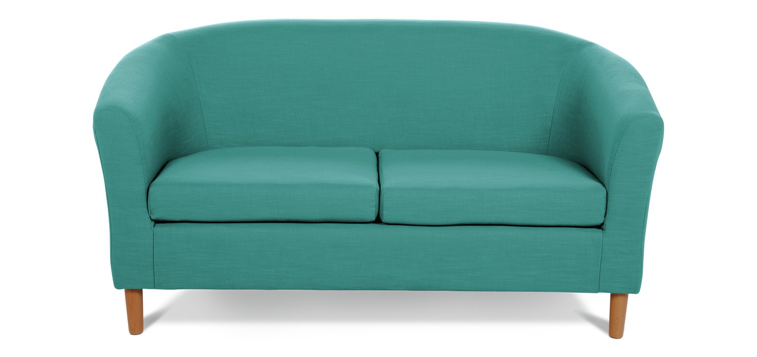 Argos Home 2 Seater Fabric Tub Sofa - Teal