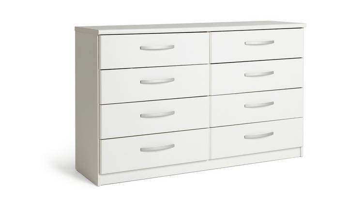 4 drawer store unit white