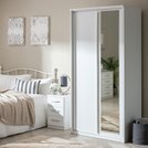 Hallingford 2 door sliding mirrored wardrobe