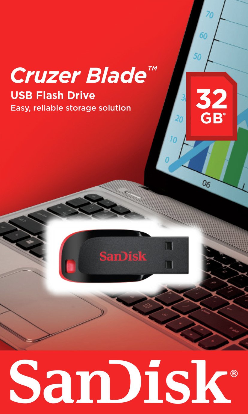 SanDisk Cruzer Blade 32GB USB 2.0 Flash Drive