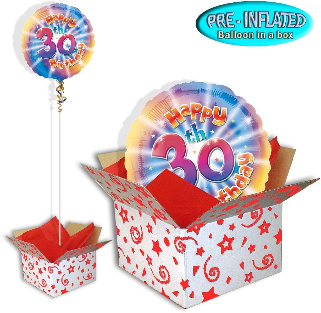 Happy 30th Birthday Balloon in a Box.