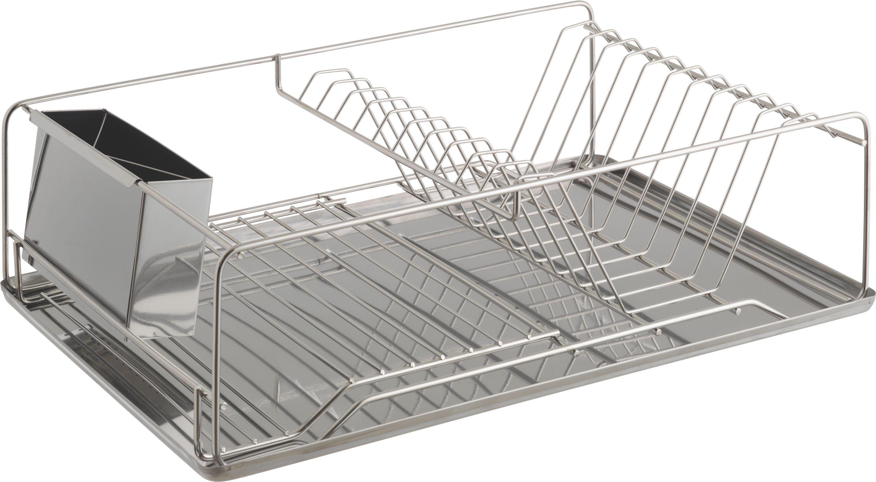 Habitat Decker Stainless Steel Dish Drainer