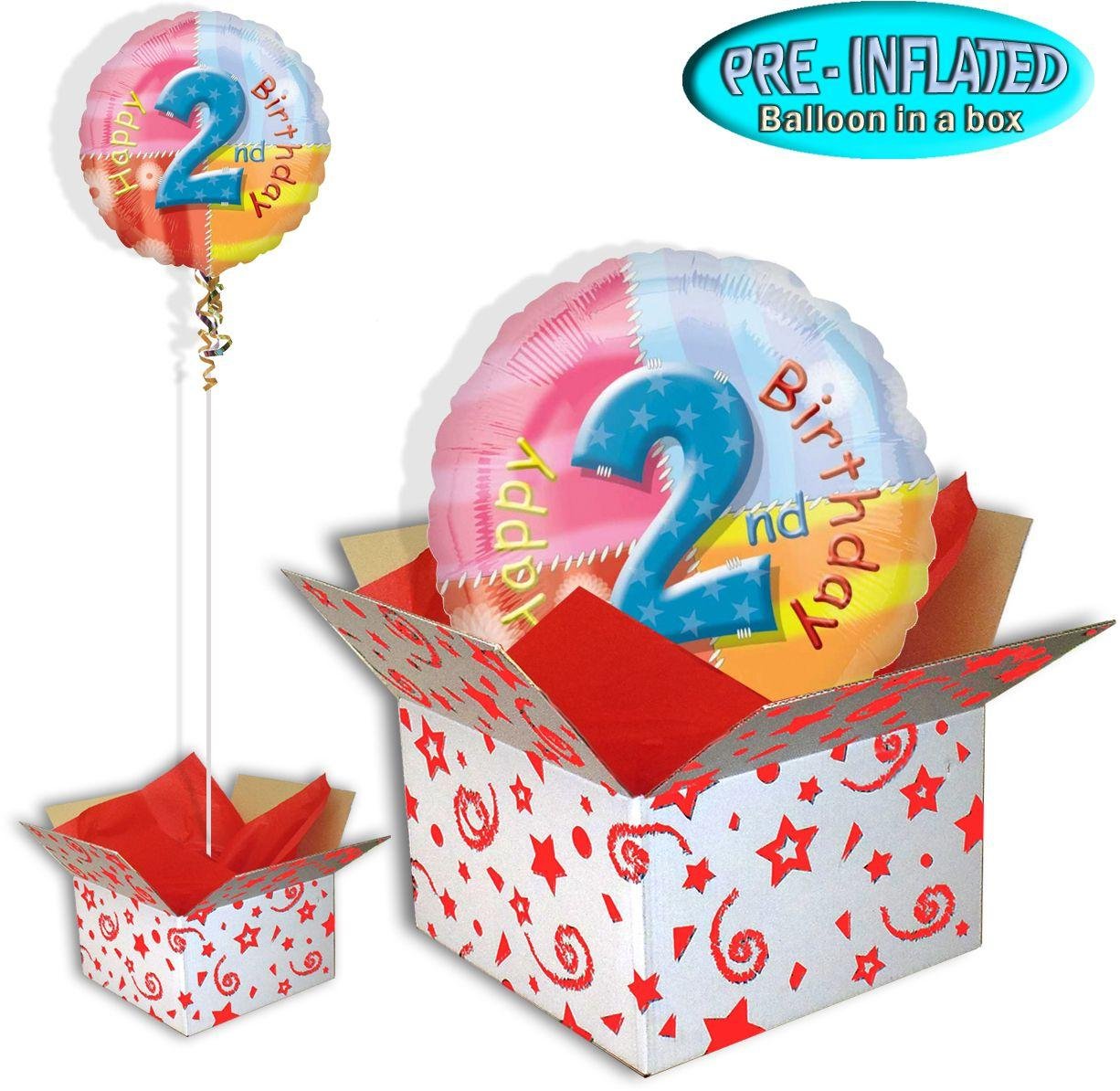Happy 2nd Birthday Balloon in a Box.