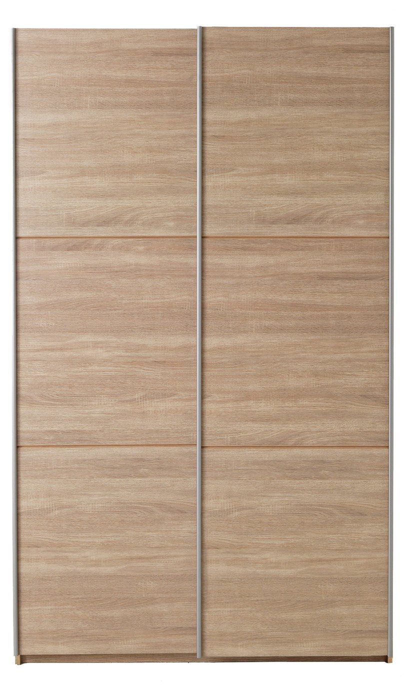 Argos Home Bergen Oak Effect 2 Door Medium Sliding Wardrobe