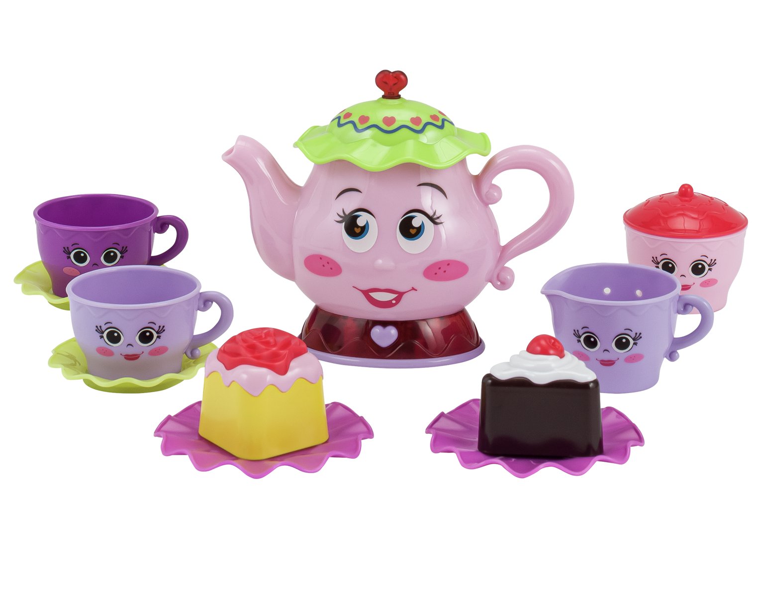 chad valley pink tea party set