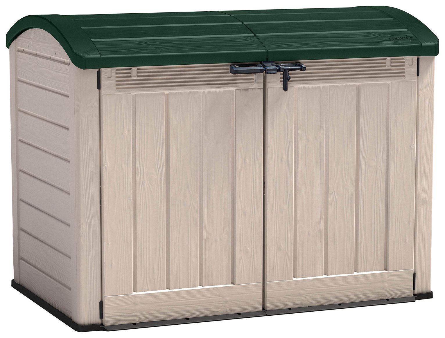 small plastic bike shed