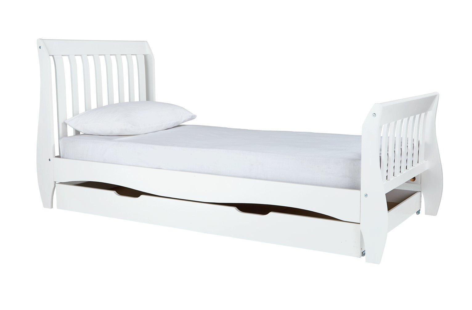 argos white single bed frame