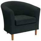 Buy Argos Home Fabric Tub Chair - Black | Armchairs and chairs | Argos