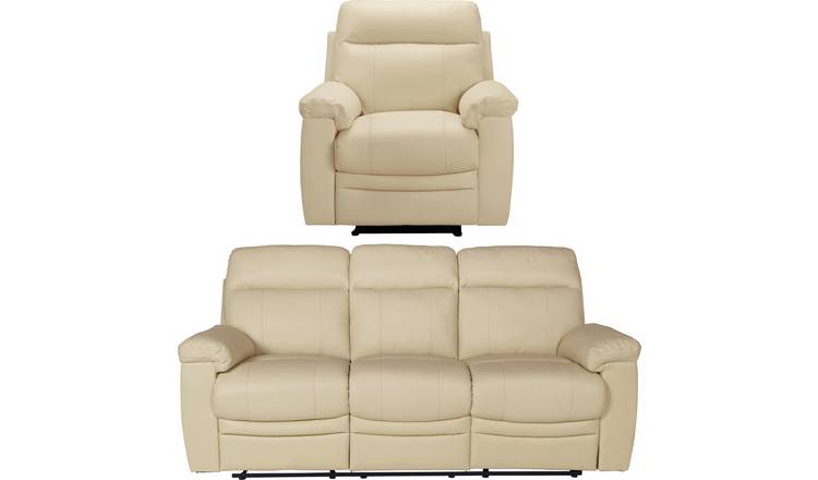 Argos leather recliner deals sofa