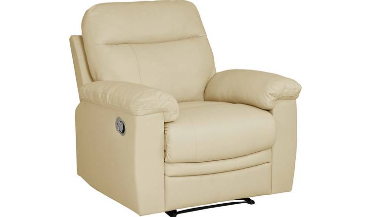 Buy Argos Home Paolo Chair 3 Seater Manual Recline Sofa Ivory