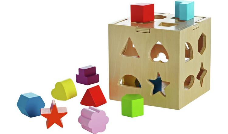 Buy Chad Valley PlaySmart Wooden Shape Sorter Early learning toys Argos