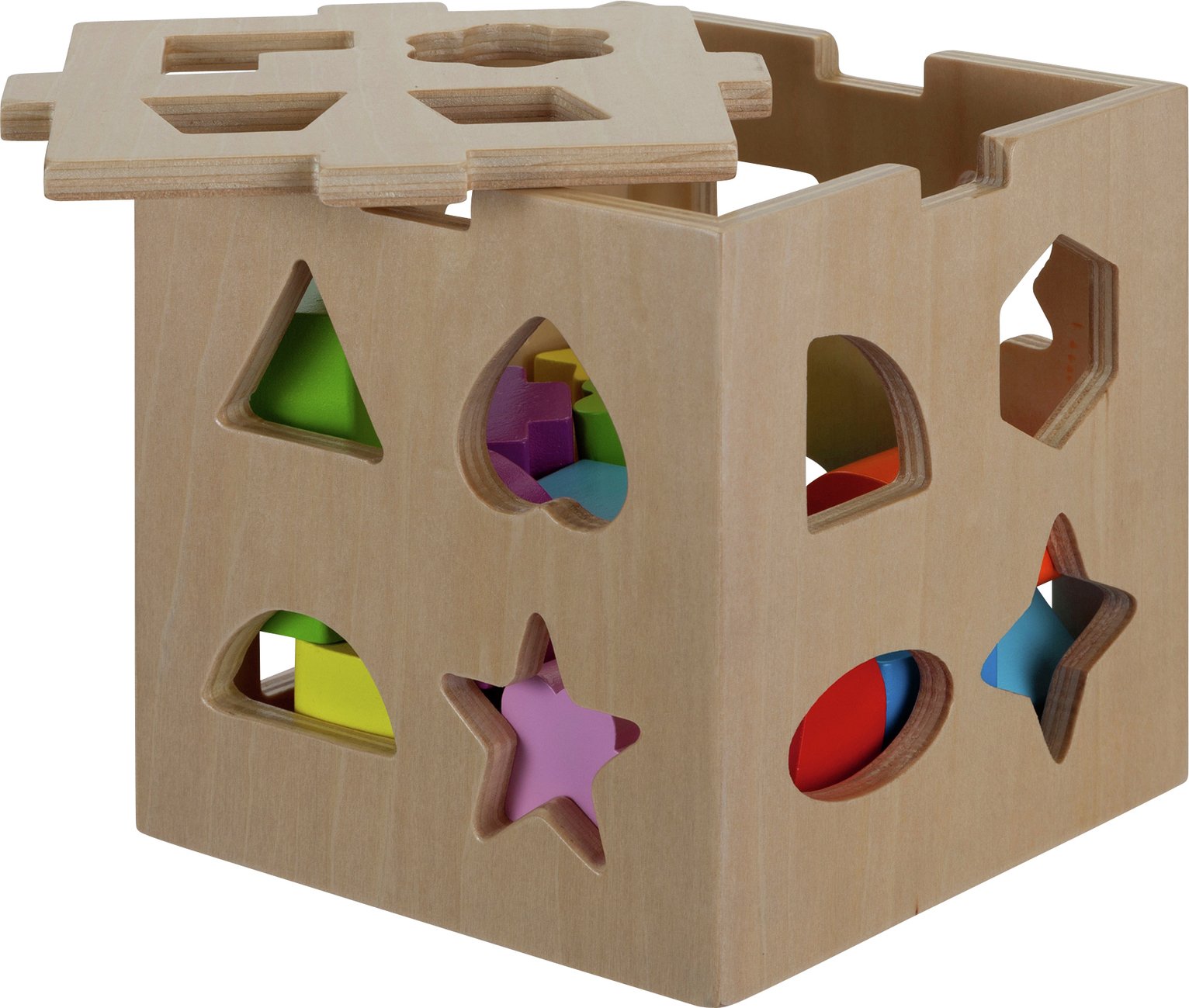 chad valley wooden shape sorter