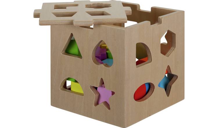 Argos wooden sale shape sorter