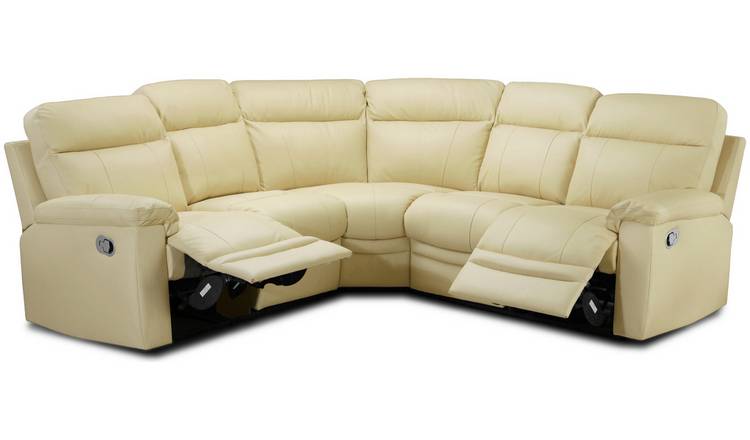 Leather recliner best sale sofa argos