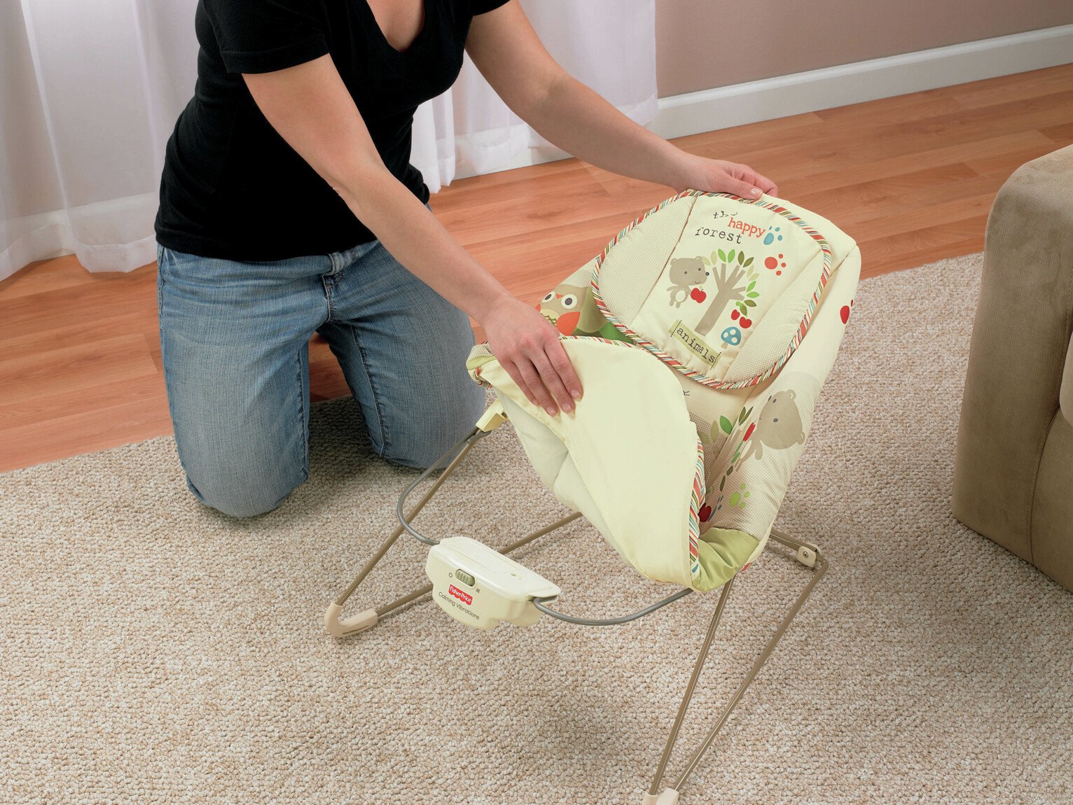 fisher price woodsy bouncer