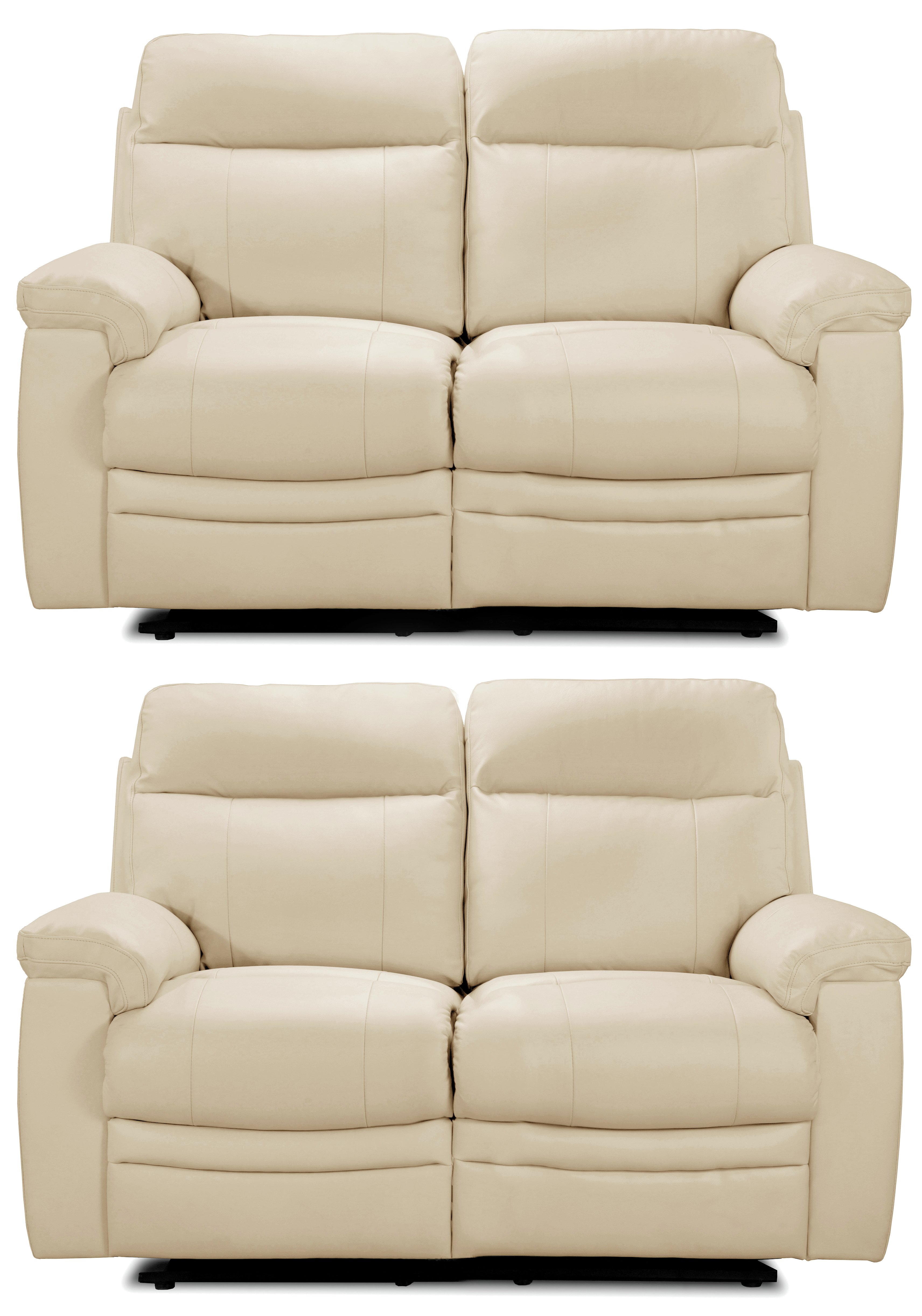 Argos Home Paolo Pair of 2 Seater Manual Recline Sofa -Ivory