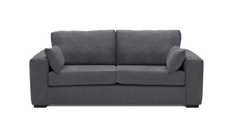 Habitat Eton 3 Seater Fabric Sofa - Grey