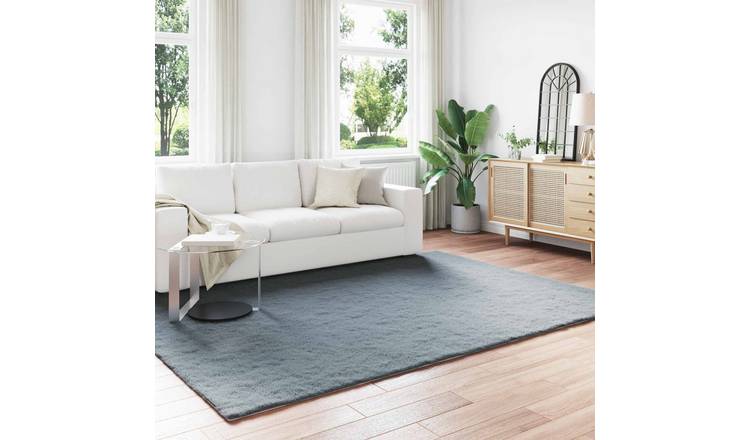 Walplus Olite Polyester Faux Fur Rug - Anthracite - 200 x 280 cm