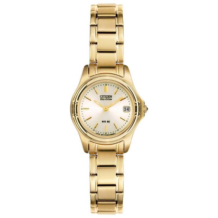 Citizen Ladies Eco-Drive Gold Tone Bracelet Watch 0