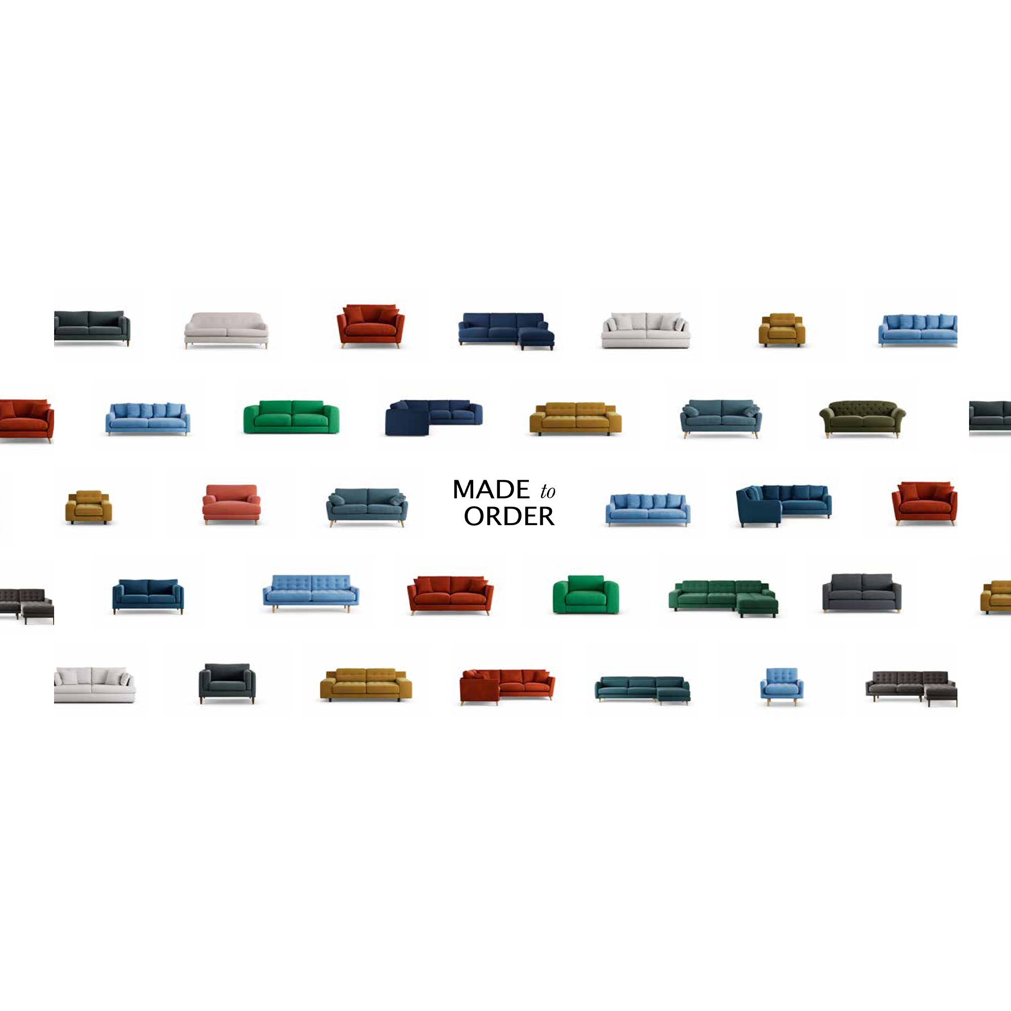 Habitat made to order sofas.