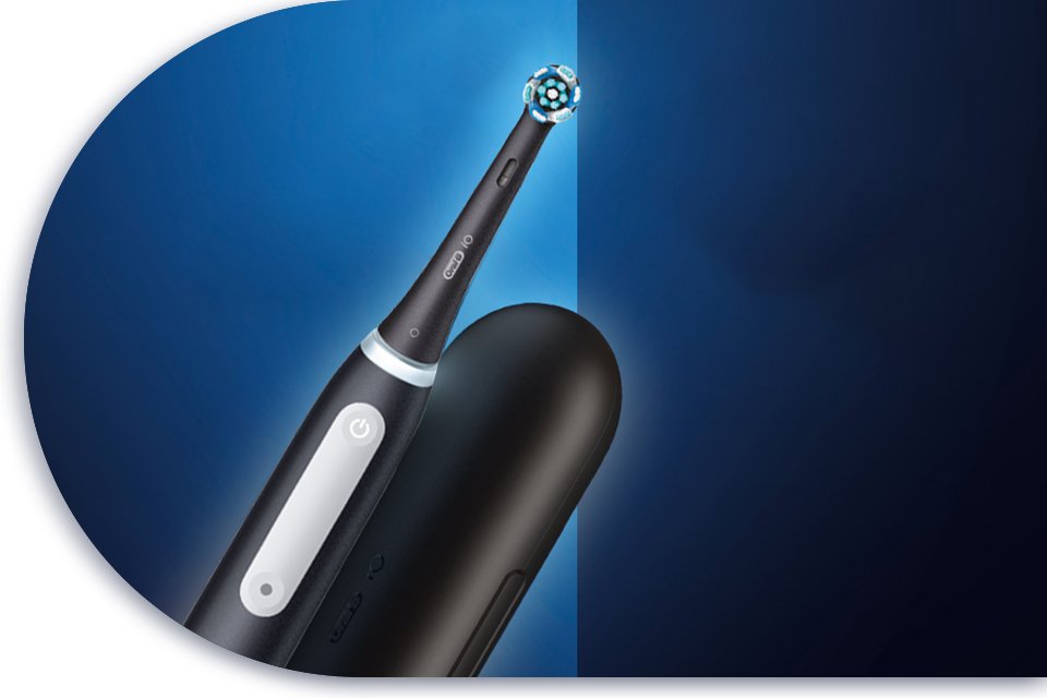 Oral-B iO Series 3 Electric Toothbrush in black.