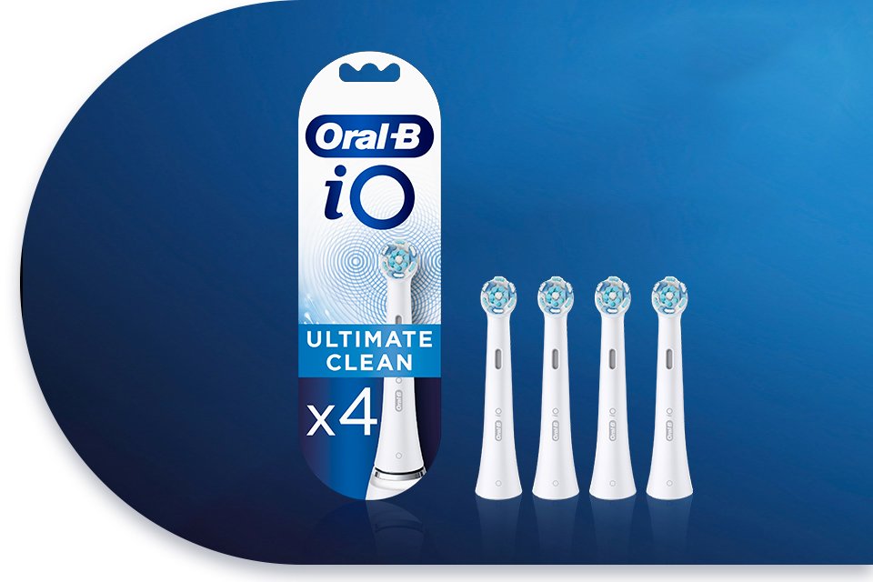 Oral-B Pro White Electric Toothbrush Heads - 4 pack.