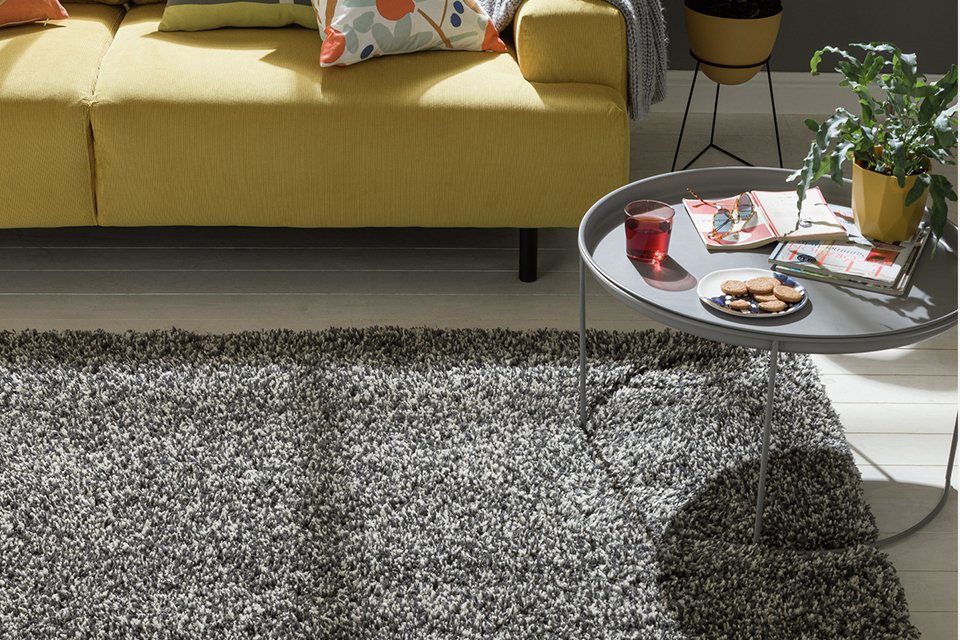 Habitat Shaggy Marl Rug.