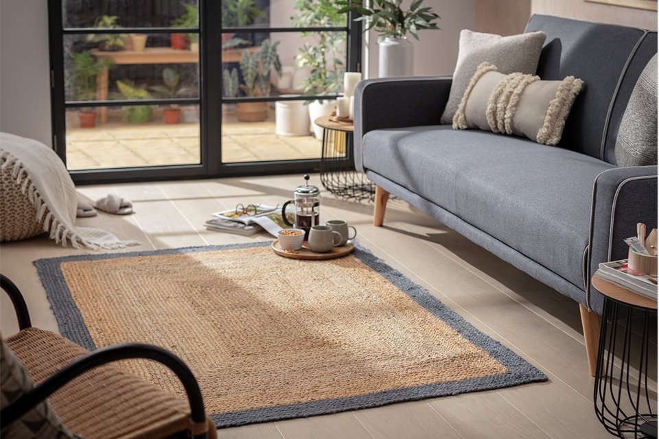 Habitat Braided Jute Flatweave Natural Rug.