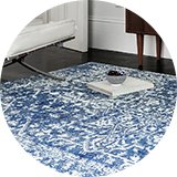 Asiatic Nova Abstract Rectangular Blue Rug.