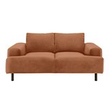Julien 2 seater sofa in orange velvet.