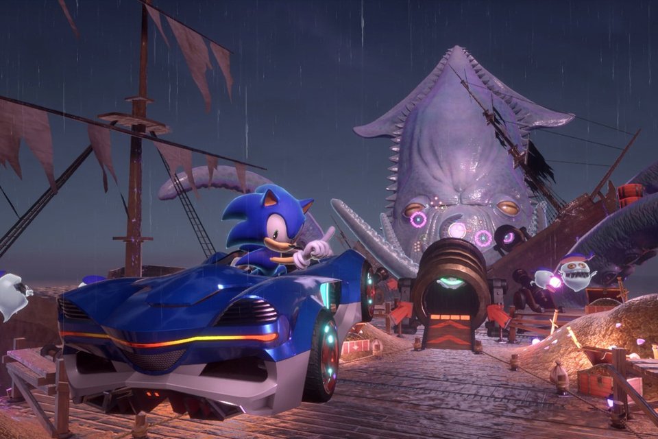 A screengrab from Sonic Racing: CrossWorlds Nintendo Switch Game.