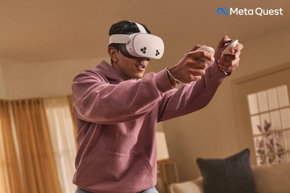 Discover the magic of Meta Quest 3S. Explore thousands of immersive experiences. Meta Quest VR headset.