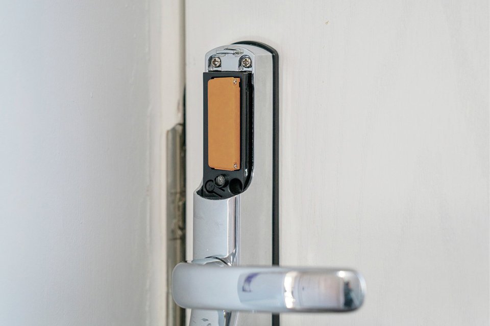 A Yale Conexis L2 Smart door lock.