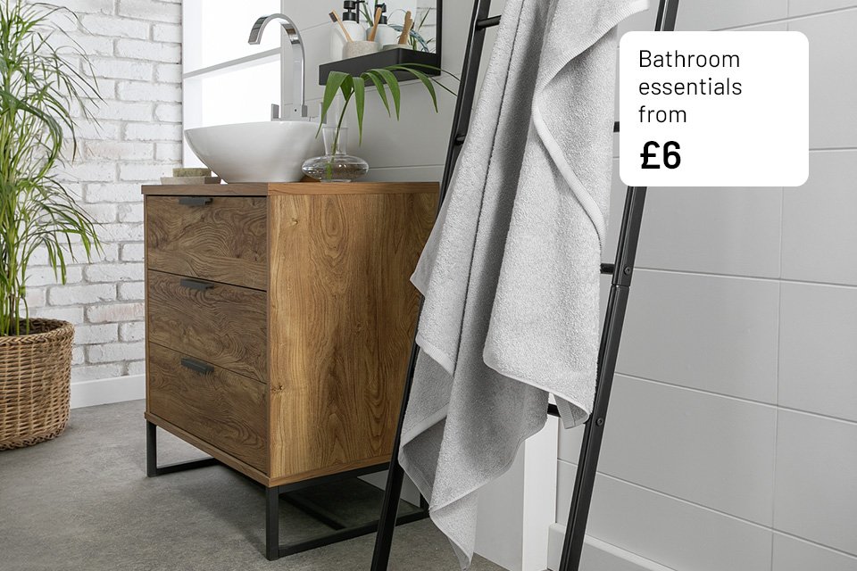 Bathroom essentials from £6